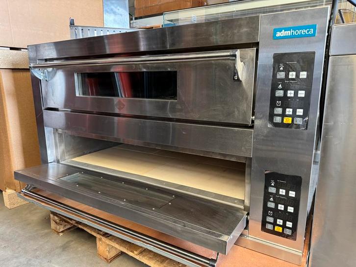 Pizzaoven Digitaal electrich voor 9+9 pizzas met, Tuin en Terras, Pizzaovens, Zo goed als nieuw