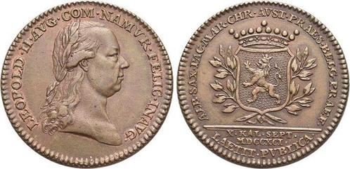 Bronze-jeton 1791 Haus Habsburg / Österreich Leopold Ii 1.., Postzegels en Munten, Munten | Europa | Niet-Euromunten, Verzenden