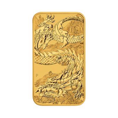 1 troy ounce gouden Rectangular Dragon muntbaar 2023, Postzegels en Munten, Edelmetalen en Baren, Ophalen of Verzenden
