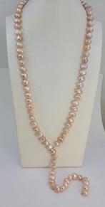 Zonder minimumprijs - Halsketting Zilver, 9x12 mm roze, Sieraden, Tassen en Uiterlijk, Kettingen, Nieuw