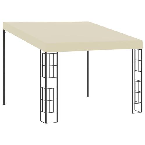 vidaXL Wandprieel 3x3 m stof crèmekleurig, Tuin en Terras, Partytenten, Nieuw, Verzenden