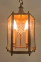 Kroonluchter - Franse Mid-Century Lantaarn Lamp - Glas,