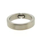 18 Krt. Bicolor gouden ring | Pequignet (staal), Gebruikt, Overige kleuren, Ophalen of Verzenden, 17 tot 18