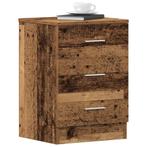 vidaXL Nachtkastjes 2 st 38x35x55 cm bewerkt hout oud, Verzenden, Nieuw