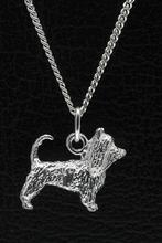 Zilveren Australische silky terrier met staart ketting ha..., Verzenden, Nieuw