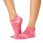 Yoga sokken extra grip hot pink stripe tie dye, Verzenden, Nieuw