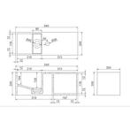 Fontein Aquasplash Jolie 54x20cm met Nis Solid Surface Mat, Ophalen of Verzenden, Nieuw