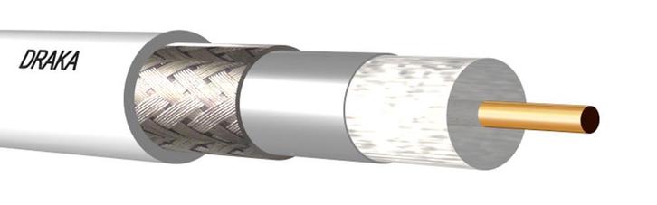 Draka 9 coaxiale kabel - 128012F3 [100 Meter], Doe-het-zelf en Verbouw, Elektra en Kabels, Overige typen, Nieuw, Verzenden