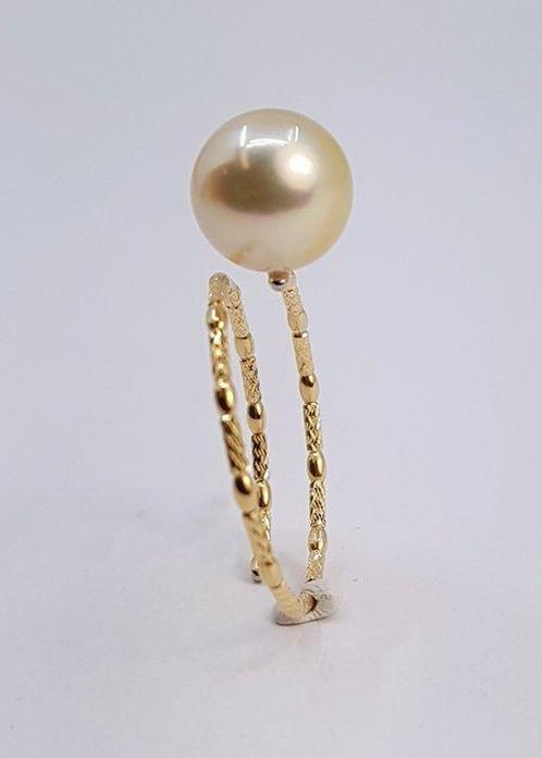 Ring - 14 karaat Geel goud - Gouden Zuidzee Parel, Sieraden, Tassen en Uiterlijk, Ringen