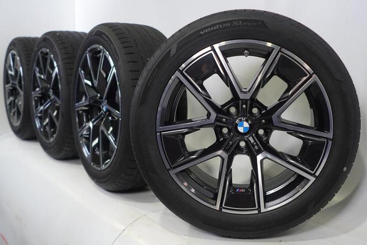 BMW 4 serie i4 G26 858M 18 inch velgen Hankook Zomerbanden N, Auto-onderdelen, Banden en Velgen, Velg(en), Gebruikt, 18 inch, Zomerbanden