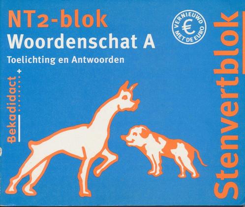 Stenvert NT2-blok woordenschat A Antwoorden, Boeken, Schoolboeken, Nieuw, Verzenden