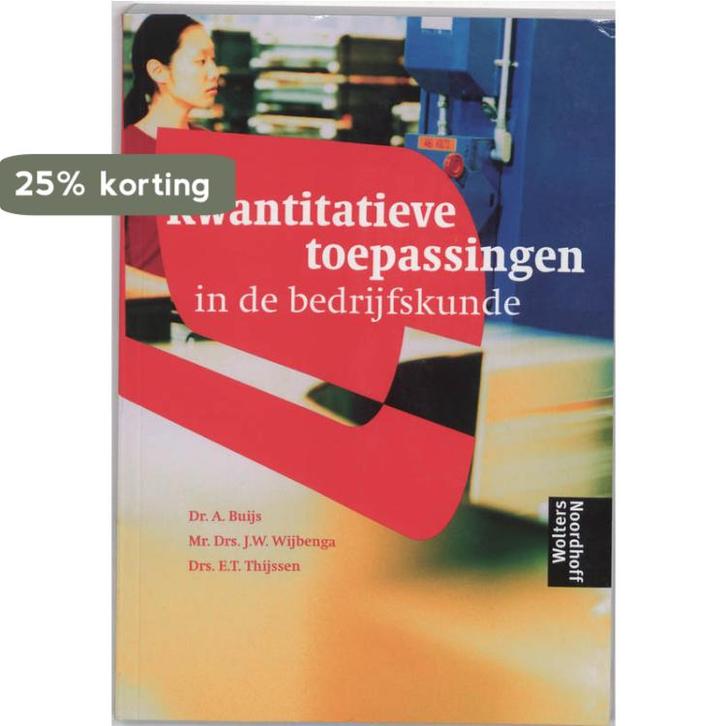 Kwantitatieve toepassingen in de bedrijfskunde / Leerboek, Boeken, Schoolboeken, Gelezen, Verzenden
