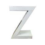 Zilveren Z-tafel 'Nicole' | tafeltje, bijzettafeltje