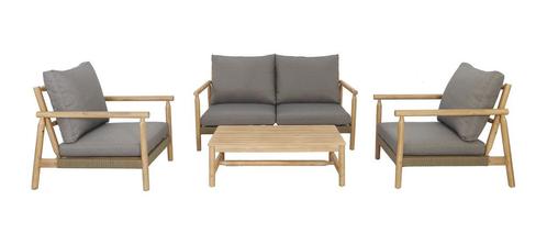 Stoel-Bank Loungeset - Hanna - Acaciahout - The Outsider, Tuin en Terras, Tuinsets en Loungesets, Nieuw, Verzenden