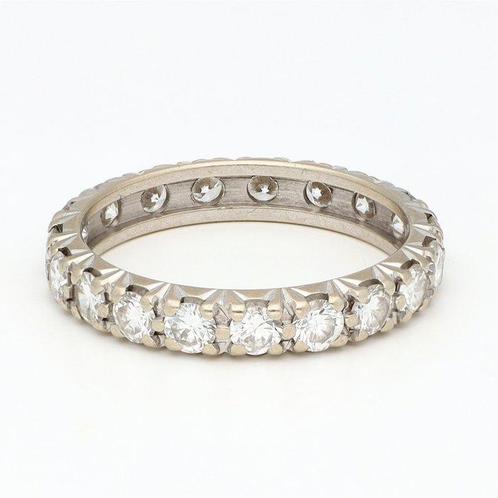 Ring - 18 karaat Witgoud Diamant (Natuurlijk), Sieraden, Tassen en Uiterlijk, Ringen