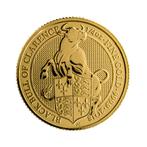 Gouden munt Queens Beasts Black Bull 2018 1/4 troy ounce, Verzenden