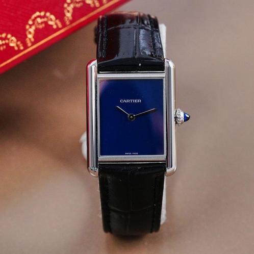 Cartier - Tank Must Blue Dial - WSTA0055 - Heren - 2020+, Sieraden, Tassen en Uiterlijk, Horloges | Heren