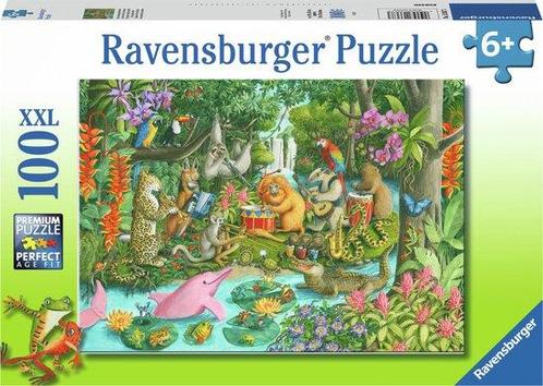 Ravensburger Puzzel Het jungle-orkest - Legpuzzel - 100 XXL, Kinderen en Baby's, Speelgoed | Overig, Ophalen of Verzenden