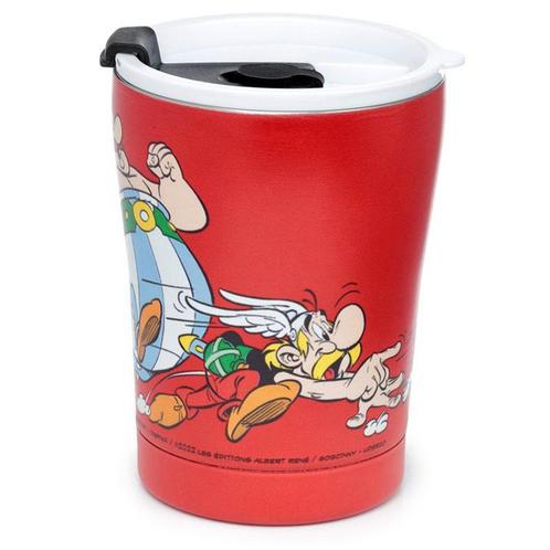 Thermosbeker Asterix & Obelix RVS - Rood - 300ml NIEUW, Huis en Inrichting, Keuken | Keukenbenodigdheden, Nieuw, Ophalen of Verzenden