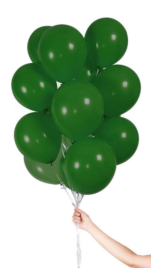 Donkergroene Ballonnen 23cm - 30 stuks | Nieuw!, Hobby en Vrije tijd, Feestartikelen, Nieuw, Verzenden