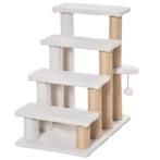 TRUUSK Huisdiertrap met Krabpaal en Bal - 4 treden - Kattent, Dieren en Toebehoren, Katten-accessoires, Verzenden, Nieuw