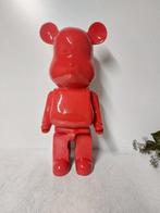 Beeld, gloss red Bearbrick - 48 cm - polyresin, Antiek en Kunst