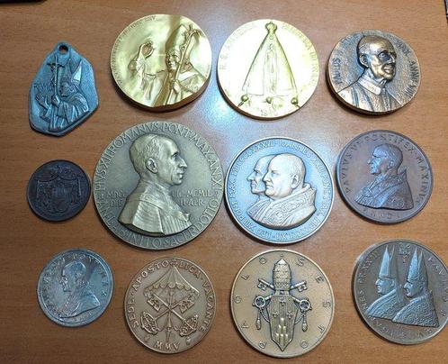 Vaticaan. Interessante lotto di 11 Medaglie in Bronzo piu, Postzegels en Munten, Munten en Bankbiljetten | Toebehoren