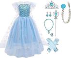Frozen Elsa Blauwe - Roze Prinsessenjurk-98,104,110,116/152
