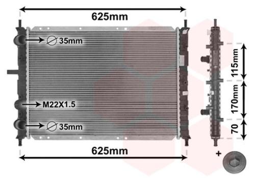 RADIATOR VOOR FIAT BRAVA/BRAVO 1995-2001 46462526, Auto-onderdelen, Airco en Verwarming, Nieuw, Ophalen of Verzenden