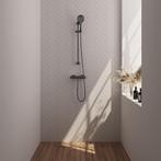 Brauer Gunmetal Carving Glijstangset met Thermostaatkraan -, Doe-het-zelf en Verbouw, Sanitair, Ophalen of Verzenden, Nieuw