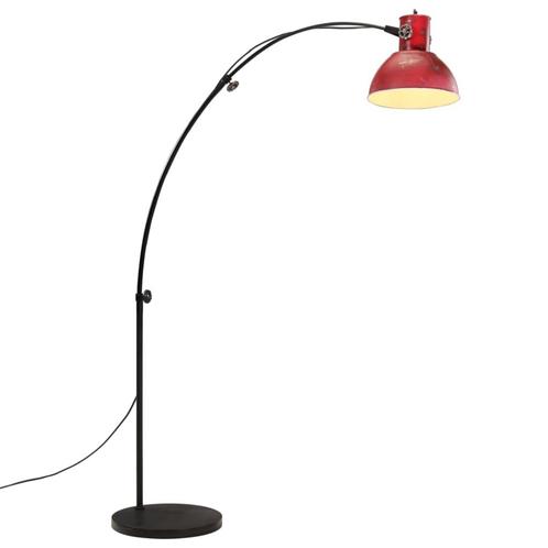 vidaXL Vloerlamp 25 W E27 150 cm verweerd rood, Huis en Inrichting, Lampen | Overige, Nieuw, Verzenden