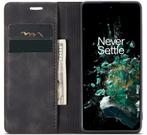 ProGuard OnePlus 10T Wallet Hoesje Vintage Leder Zwart, Telecommunicatie, Verzenden, Nieuw, Hoesje of Tasje