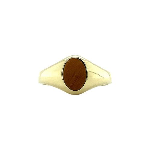 Twiggy ring xxs 14 krt - Tiger eye, Sieraden, Tassen en Uiterlijk, Ringen, Nieuw, Ophalen of Verzenden