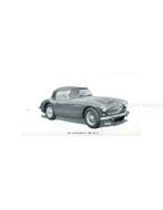 1962 AUSTIN HEALEY 3000 MKS I & II INSTRUCTIEBOEKJE ENGELS, Auto diversen, Handleidingen en Instructieboekjes