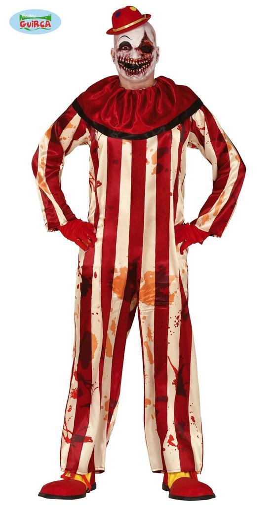 Gestreepte Killer Clown Jumpsuit, Kleding | Dames, Carnavalskleding en Feestkleding, Nieuw, Ophalen of Verzenden