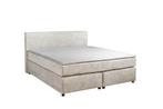 Mörgenn Boxspring Parga - Pocketvering - Beige - 160x210 c, Verzenden, Nieuw, Beige, Modern