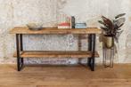 Sidetable | bijzettafel | Halftafel Wandtafel | Boomstam