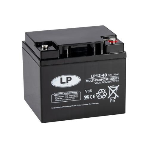 Landport (LP) VRLA-LP accu 12 volt 38.0 ah LP12-40 VDS, Computers en Software, Noodvoedingen (UPS), Nieuw, Ophalen of Verzenden