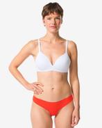 HEMA Damesstring micro met kant rood 3+1 gratis, Verzenden, Rood