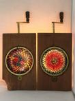 Toverlantaarn Kaleidoscope Dia's (2) - Glas, Hout, Messing -
