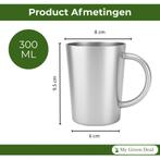 RVS Mok met Handvat, Huis en Inrichting, Verzenden, Nieuw