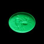Oud-Romeins Goud Ring met Artemis en een Paard