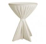 Statafelhoes model Fiesta 80-90 cm kleur ecru - statafelrok, Overige materialen, Rond, Nieuw, 50 tot 100 cm