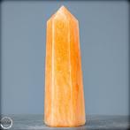 Natuurlijke intens oranje zonne-calciet obelisk , Brazilië-