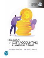 Horngrens Cost Accounting, Global Edition 9781292363073, Verzenden, Zo goed als nieuw, Srikant Datar