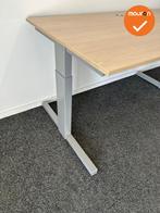 Gispen Bureau - Slinger verstelbaar - 140x80 - Zilvergrijs o, Werkplek, Ophalen of Verzenden, Gebruikt, Bureau