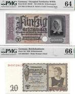 Duitsland. - 20 and 50 Reichsmark 1939 and 1940 - Pick R-140