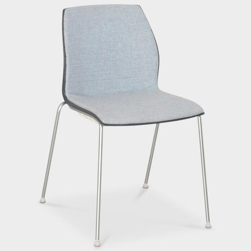 Kastel Kalea designkantinestoel - blauwgrijs/antraciet, Huis en Inrichting, Stoelen, Ophalen of Verzenden