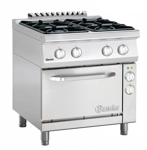 Bartscher Gasfornuis met elektrische oven | 4 Branders, Zakelijke goederen, Horeca | Keukenapparatuur, Verzenden