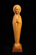 Beeld, Heilige Maria houtsnijwerk - 34 cm - Hout, Antiek en Kunst